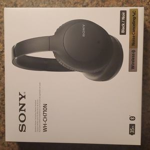 Sony -Wireless Noise-Cancelling Over-the-Ear Headphones - Black